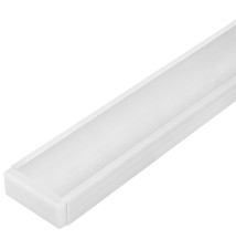 16x7 Slim White 1m PVC LED Profile, Frosted 2 | LVT