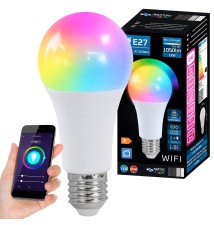 Żarówka LED E27 WIFI A60 RGB+WW/CW 12W TUYA | LVT