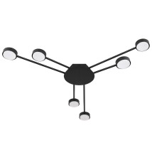 GX53 Zibo x6 Black LED Chandelier | LVT