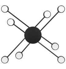 GX53 Zibo x8 Black LED Chandelier | LVT
