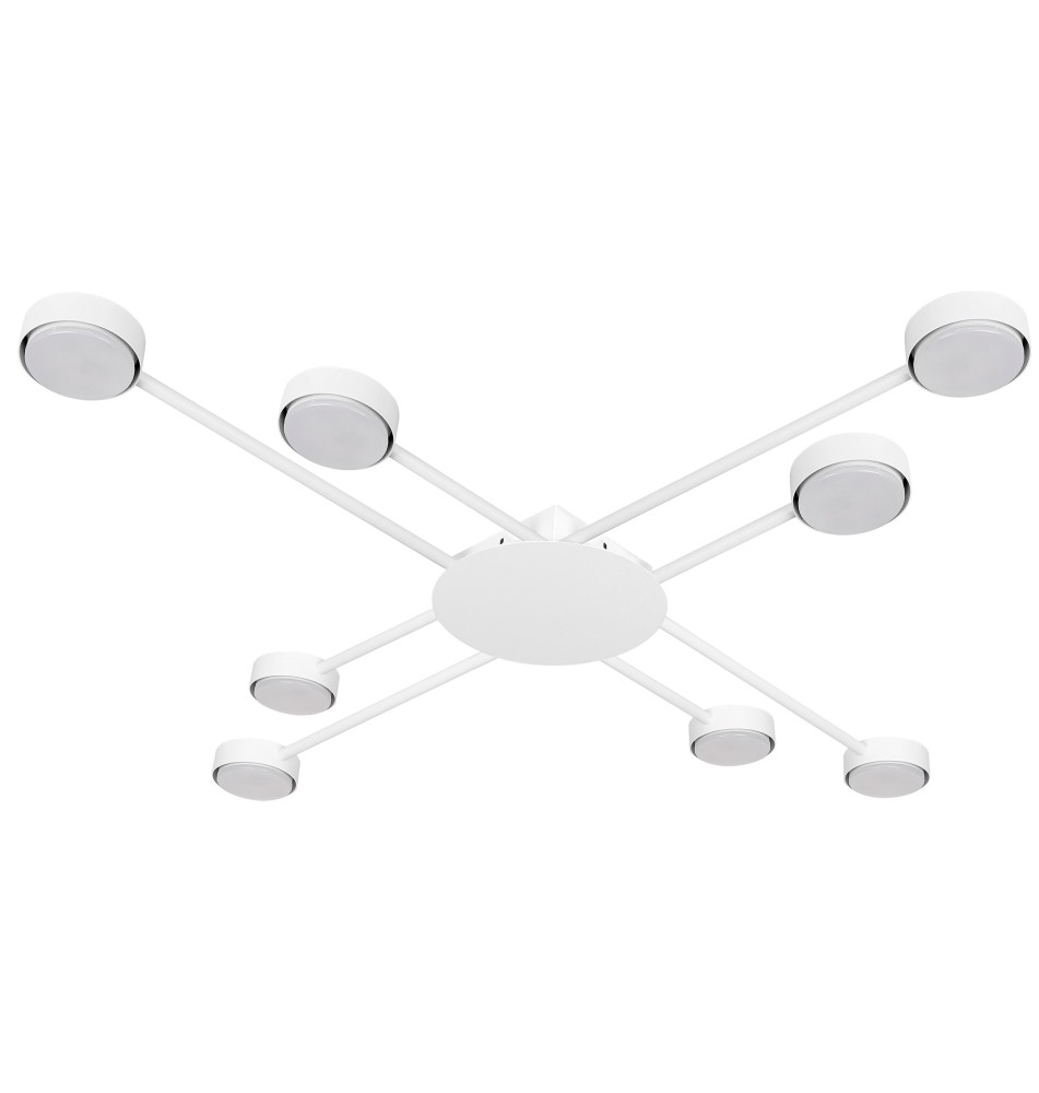 Żyrandol LED GX53 Zibo x8 biały | LVT