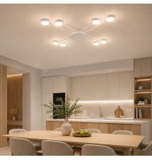 GX53 Zibo x8 White LED Chandelier | LVT