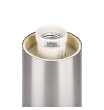 Sora E27 Silver Wall-Mounted LED Garden Light | LVT