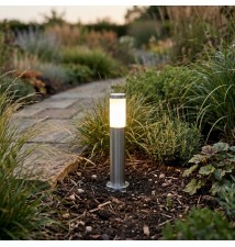 Lampa ogrodowa LED E27 Manila stojąca 45cm srebrna | LVT