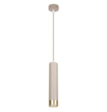 Keon GU10 x1 Pendant Light, Beige + Gold | LVT