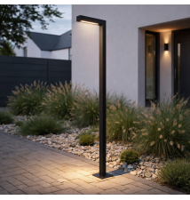 Lampa ogrodowa LED 30W Posti 250cm 90° 4000K czarn | LVT