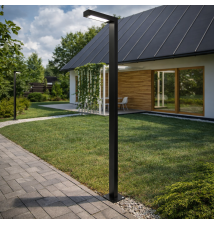 Lampa ogrodowa LED 30W Posti 250cm 90° 4000K czarn | LVT
