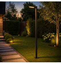 Posti 50W LED Garden Light, 350 cm, 90°, 4000K, Black | LVT