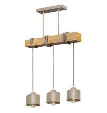 Oprawa wisząca E27 Elza x3 50cm beż + WD | LVT