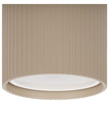 Lucerno GU10 Surface-Mounted Round Beige Light Fixture | LVT
