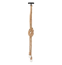 Oprawa wisząca E27 Sznur 120cm x2 czarna | LVT