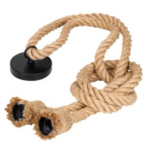 E27 Pendant Light, 120 cm Cord x2, Black | LVT