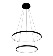 Żyrandol LED Galaxis Lynx 40/60cm 64W czarny