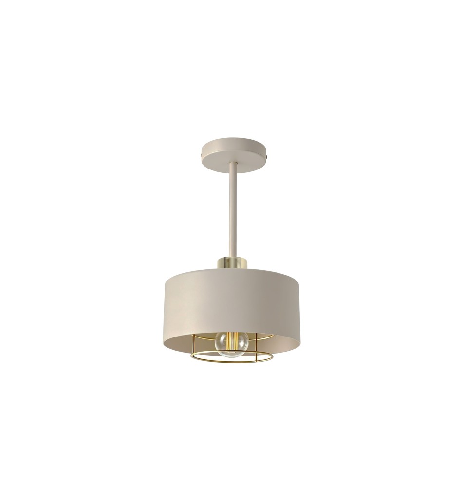 Nilo 20 cm Beige + Gold E27 LED Wall Sconce | LVT