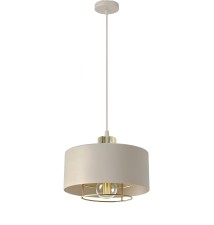 Oprawa wisząca E27 Nilo 20cm beżowy+złoty | LVT