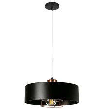 Oprawa wisząca E27 Nilo 30cm czarny+miedź | LVT