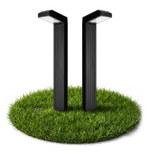 Lampa LED solarna wbijana słupek ogrodowy Slim | LVT