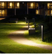 Lampa LED solarna wbijana słupek ogrodowy Slim | LVT
