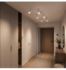 Żyrandol LED GU10 Bumo x6 biały  | LVT