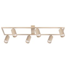 Żyrandol LED GU10 Bumo x6 beżowy | LVT
