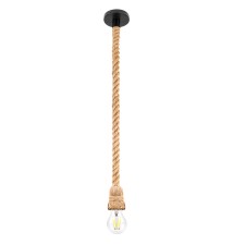Oprawa wisząca E27 Sznur 120cm x1 czarna | LVT