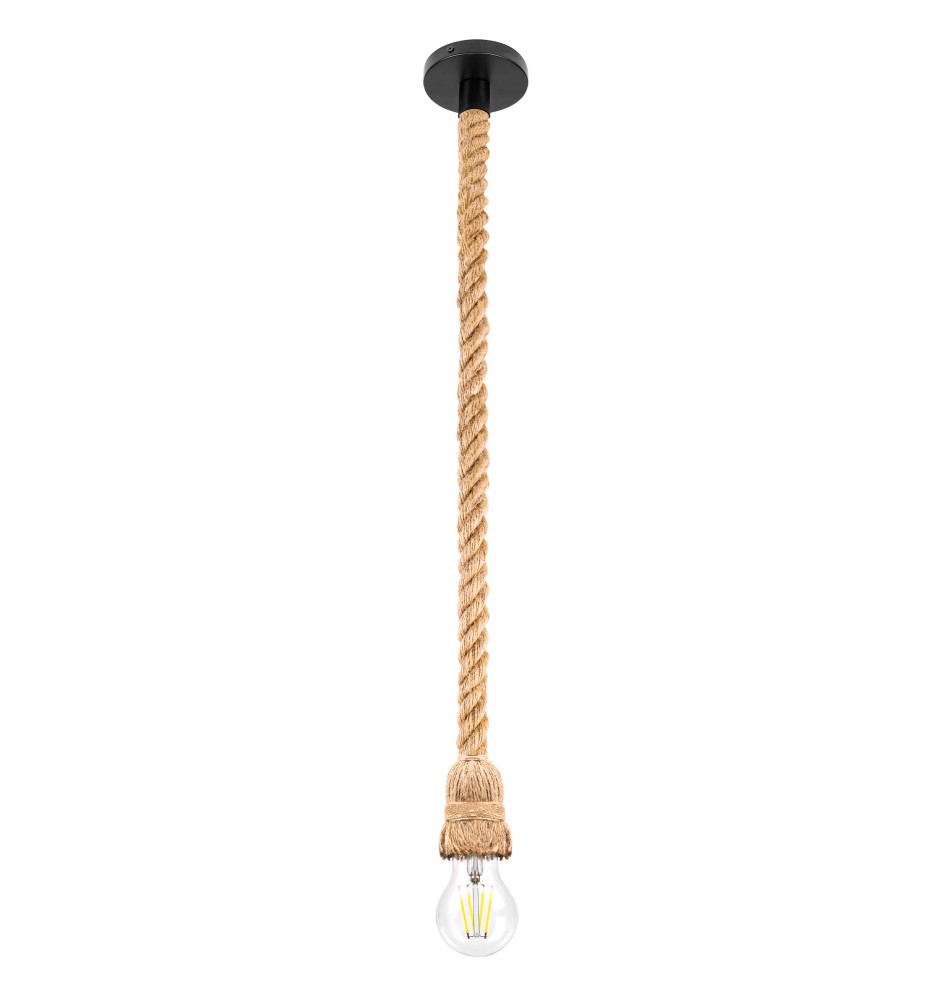 E27 Pendant Light, 120 cm Cord, 1 x Black | LVT