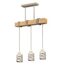 Oprawa wisząca E27 Elen x3 50cm beż+złota+WD | LVT