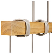 Oprawa wisząca E27 Elen x3 50cm beż+złota+WD | LVT