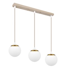 Oprawa wisząca E27 Bali-12 50cm x3-1 beż+złoty | LVT