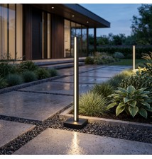 Lampa ogrodowa LED  9W Lineus 60cm stojąca czarna | LVT