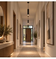 Oprawa wisząca Tessa GU10 55x290mm czarna | LVT