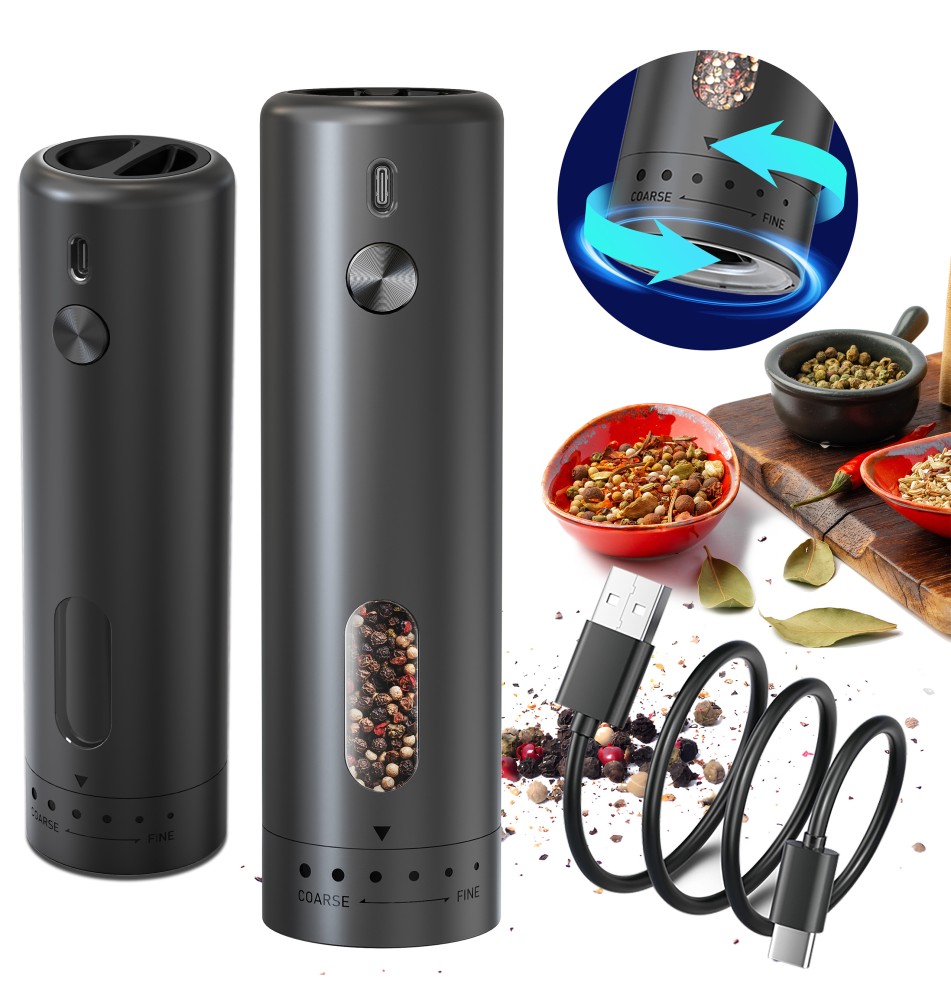 USB-Powered Electric Pepper and Salt Grinder | LVT