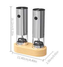 WD-2 Chrome Electric Pepper and Salt Grinder | LVT