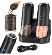 Electric Pepper and Salt Grinder, Aku Gravi - 2-Pack | LVT