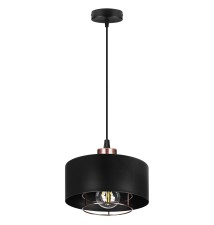 Oprawa wisząca E27 Nilo 20cm czarny+miedź | LVT