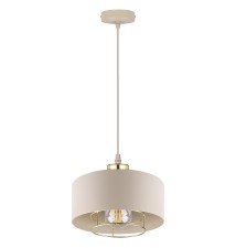 Oprawa wisząca E27 Nilo 20cm beżowy+złoty | LVT