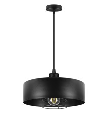 Oprawa wisząca E27 Nilo 30cm czarna | LVT