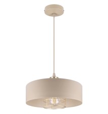 Oprawa wisząca E27 Nilo 30cm beżowy+złoty | LVT
