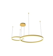 Żyrandol LED Mundo 40/60cm 36W złoty 3CCT pilot