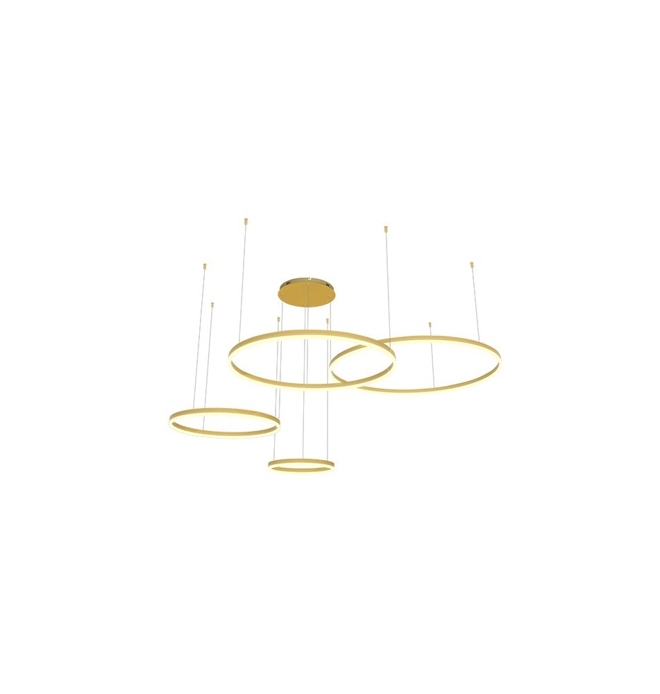 Żyrandol LED Mundo 40/60/80/100cm 119W złoty 3CCT | LVT
