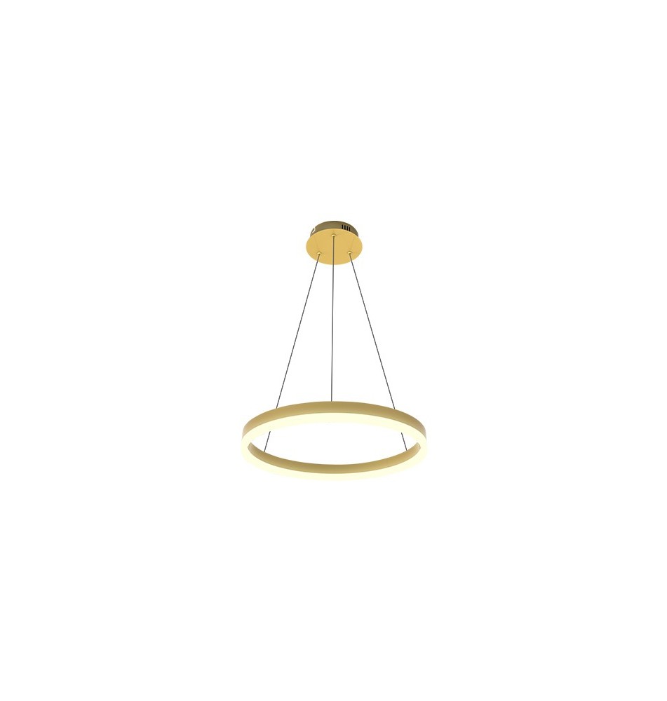 Żyrandol LED Mundo 40cm 22W złoty 3CCT pilot | LVT