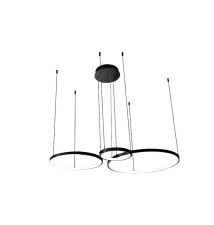 Żyrandol LED Galaxis Hodo 20/40/60cm 77W czarny | LVT