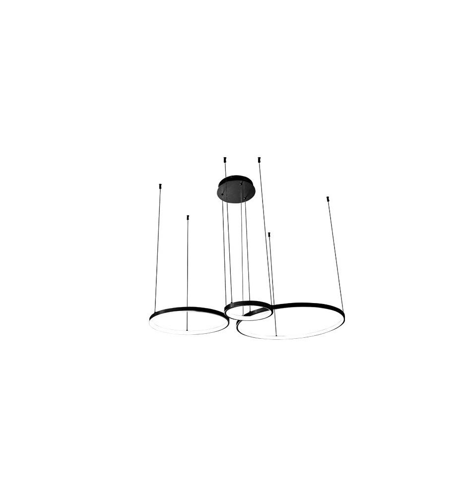Żyrandol LED Galaxis Hodo 20/40/60cm 77W czarny | LVT