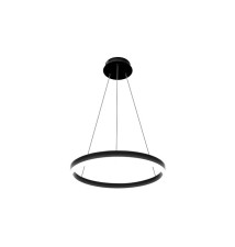 Żyrandol LED Mundo 40cm 22W czarny 3CCT pilot | LVT