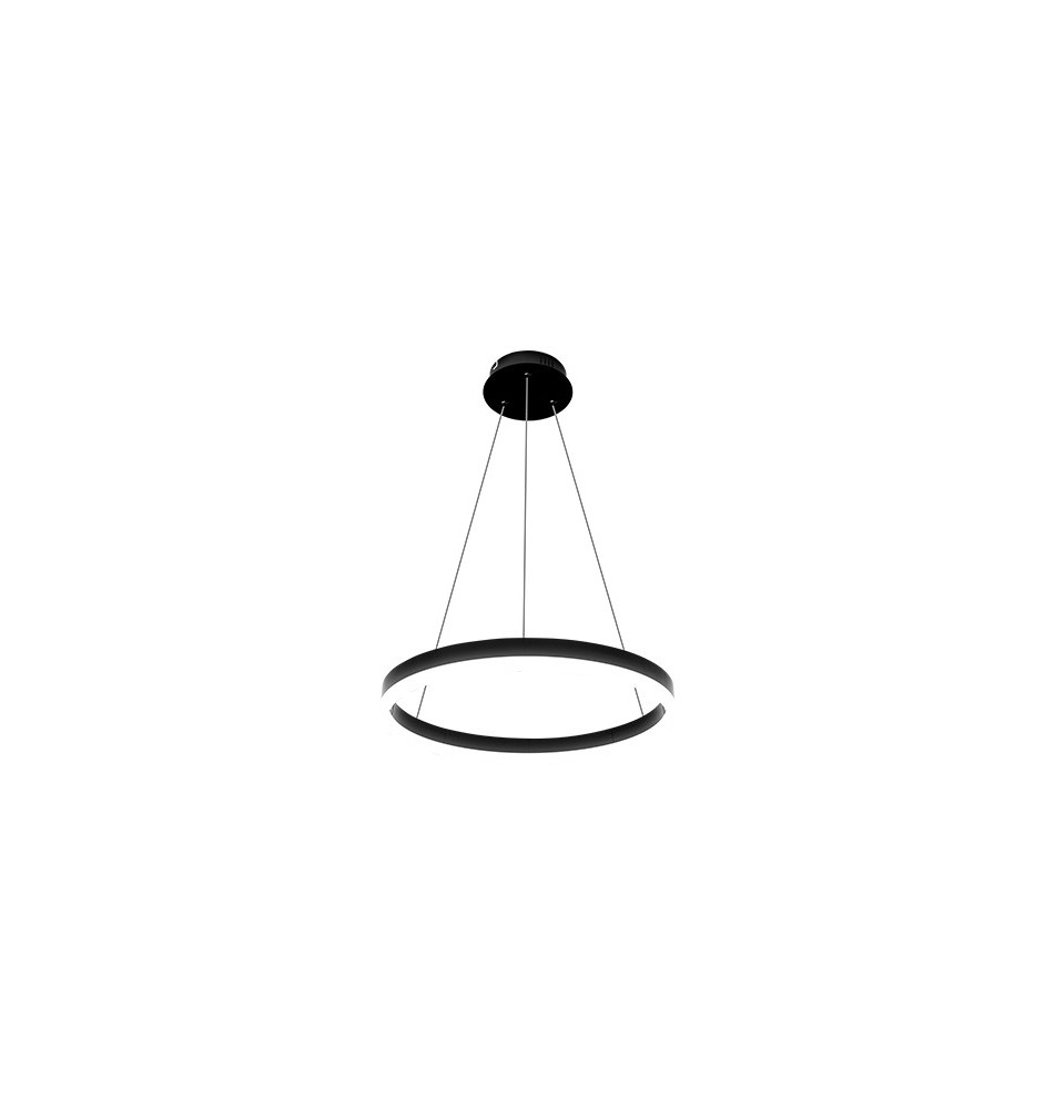 Żyrandol LED Mundo 40cm 22W czarny 3CCT pilot | LVT