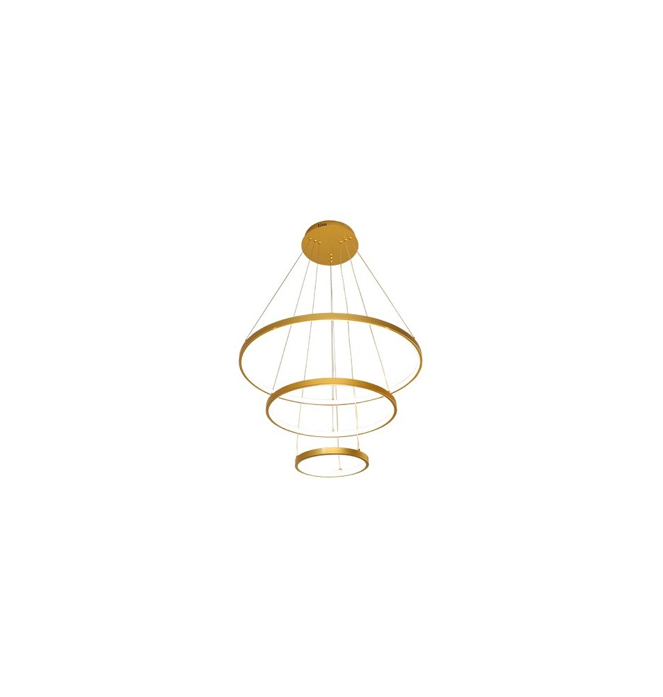 Żyrandol LED Galaxis Coma 20/40/60cm 77W złoty | LVT