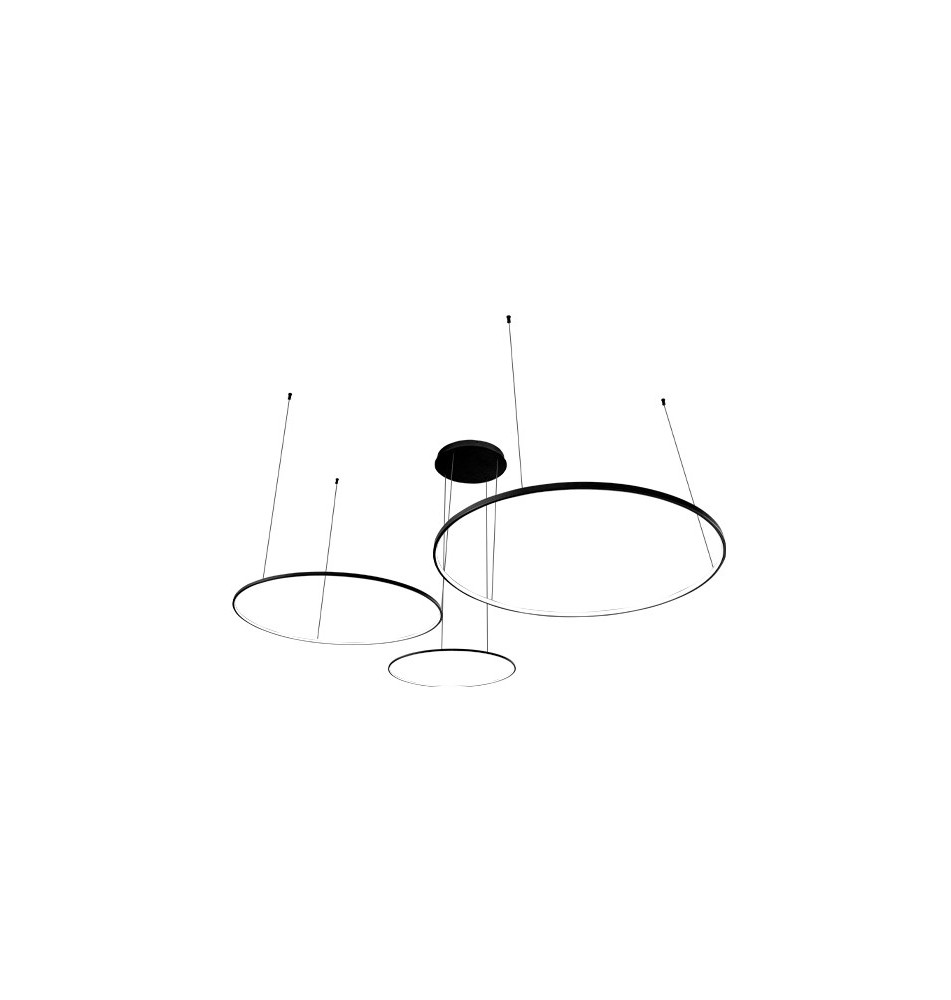 Galaxis Hodo LED Chandelier 40/60/80 cm 116 W, Black | LVT