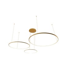 Żyrandol LED Galaxis Hodo 40/60/80cm 116W złoty | LVT