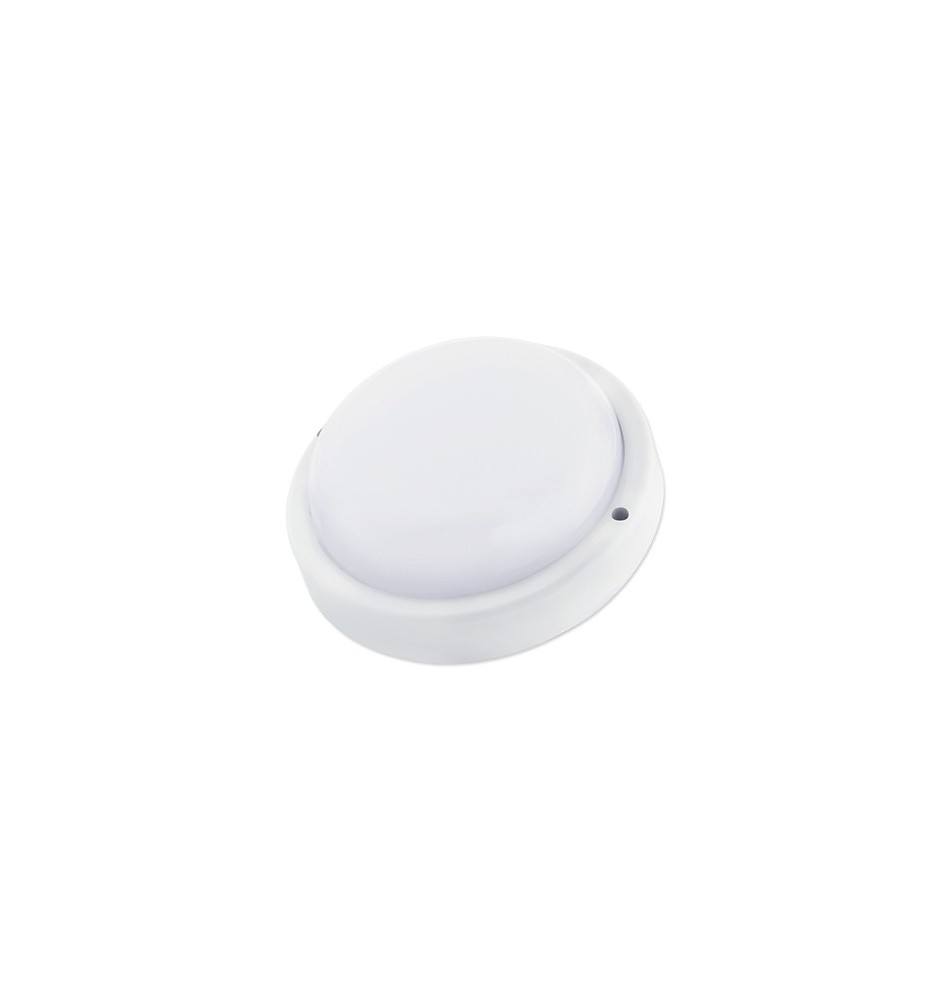Maks IP54 Round 12W White LED Light with Motion Sensor | LVT