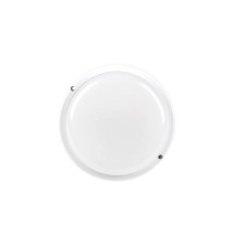 Maks IP54 Round 12W White LED Light with Motion Sensor | LVT
